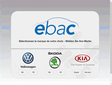 Tablet Screenshot of ebac-auto.be